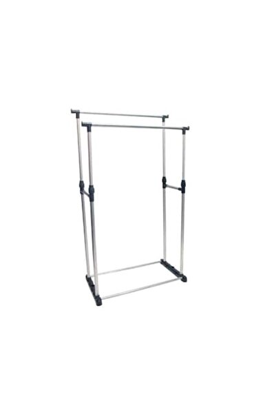 Palmonix Suport dublu pentru haine și umerașe, înălțime reglabilă 89-150 cm
