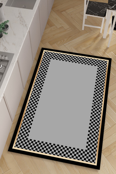 HalıOnline Dijital Baskılı Makinede Yıkanabilir Antialerjik Kaymaz Leke Tutma...