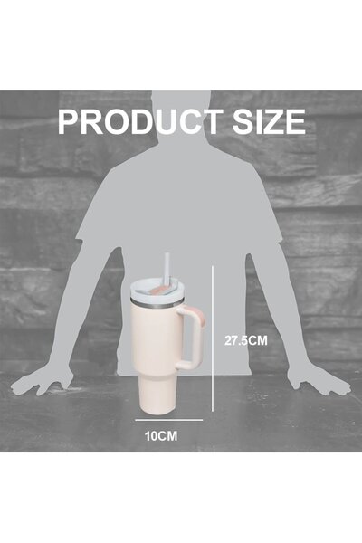 OEM Thermos Mug, Stainless Steel, 1.2L, Pink