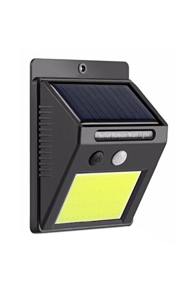 Palmonix Εξωτερική ηλιακή λάμπα με 48 LED, ανιχνευτής κίνησης, αδιάβροχη, μαύρη