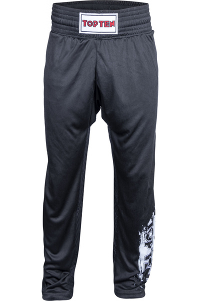 Top Ten Pantaloni de kickboxing „SlimFit” - negri, mărimea XL = 190 cm