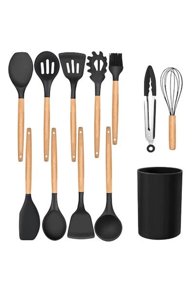 OEM Set 12 ustensile de bucătărie, silicon rezistent la temperaturi ridicate ...
