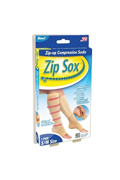 Mediashop Zip Sox Socks 2272, Beige, L/XL