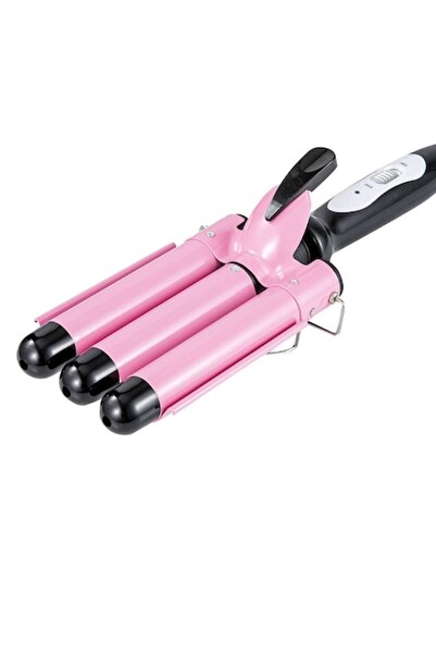OEM Κεραμικό Ψαλίδι για Μπούκλες, 3 Κάννες, 210 ℃ Ροζ