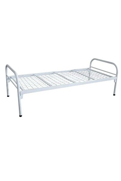 Gebeline سريرحديد نفر متوسط الجوده مناسم ل وزن من 50/70 ك ابيض الون مناسب للعمال