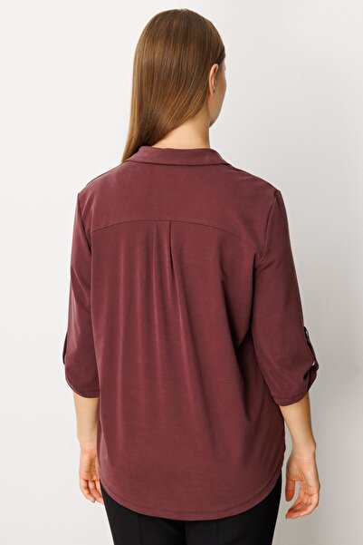 ON Μπλούζα με κουμπιά στο λαιμό και λεπτομέρεια τσέπης