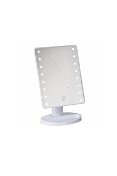 OEM Λευκός καθρέφτης μακιγιάζ με 16 LED και βάση αξεσουάρ