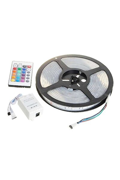 Top Marriage Πολύχρωμη εύκαμπτη ταινία LED RGB με τηλεχειριστήριο, 5 μέτρα, π...