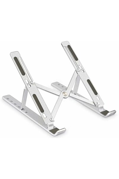 OEM Laptop stand, ASKSA, SL-1, foldable, aluminum, silver, up to 15.6 inches