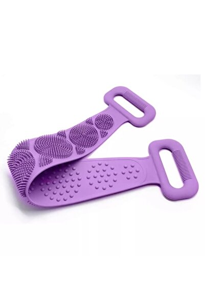 OEM Perie de curățare a spatelui din silicon, violet