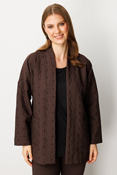 ON Önü Açık Desenli Ceket