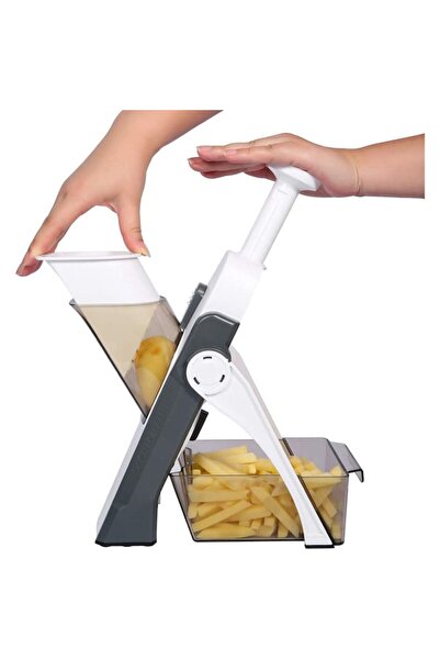OEM Mandoline Slicer, ABS/Stainless Steel, White/Grey