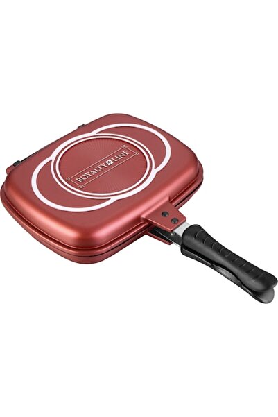 Royalty Line Tigaie dublă - 34CM - Burgundy + Tocător dreptunghiular Ertone M...