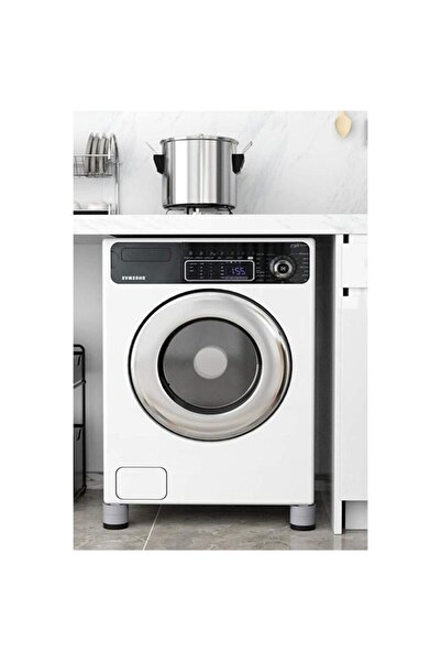 Doty Set of 4 FixedMachine anti-vibration feet for washing machine, grey/black 7x3.5 cm,