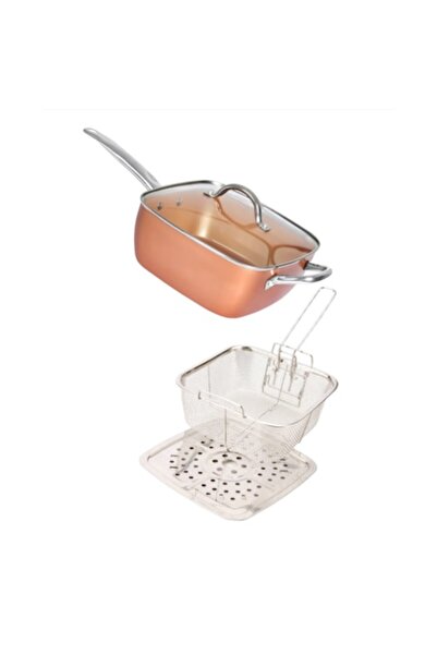 OEM Αντικολλητικό πολυλειτουργικό τετράγωνο τηγάνι, συμβατό με φούρνο, γυάλιν...