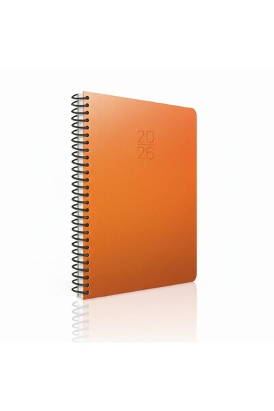 Gıpta 2026 Spiral Bound Hardcover Daily Agenda20X28-Turkish-English-Russian-Romance-