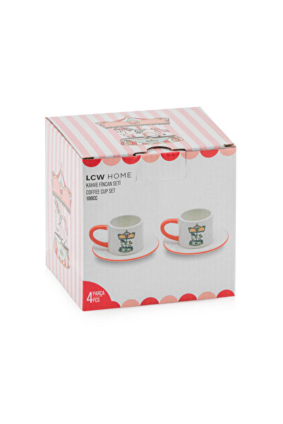 LC Waikiki Winter Collection Iki Kişilik Special Design Ceramic Coffee Cup Set 100 ml City