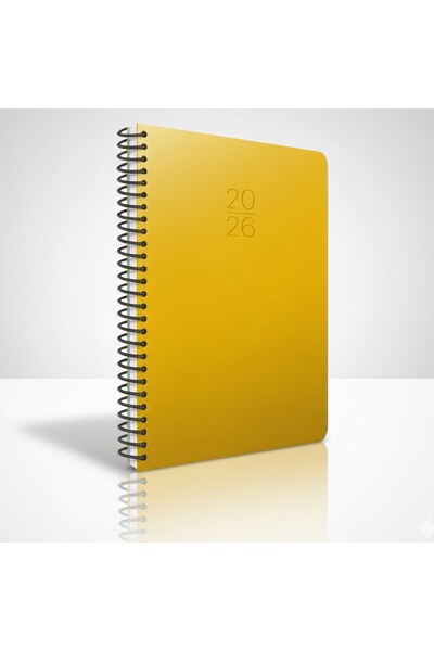 Gıpta 2026 Spiral Bound Hardcover Daily Agenda20X28-Turkish-English-Russian-Romance-