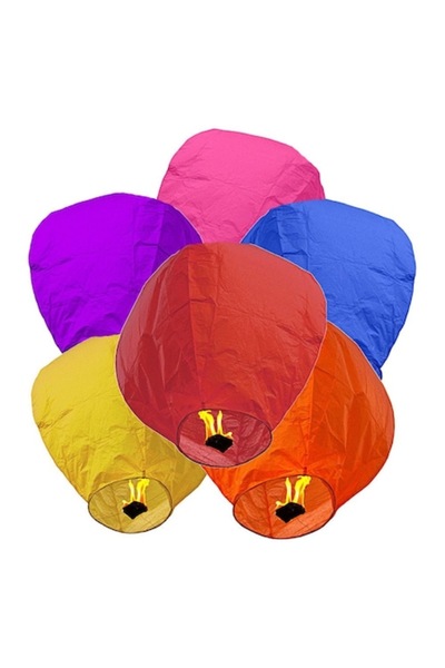 AisHa StoRe OnliNe Pachet de 50 de felinare zburătoare colorate