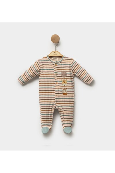 Cassiope Super Duper Embroidered Ruffle Detailed Baby Girl Romper