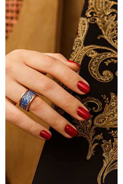 Zeyn El İşi Otantik Bakır Buruşuk Yüzük