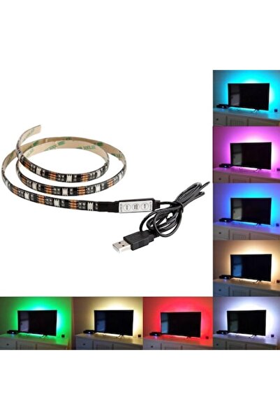 Palmonix Setați o bandă LED USB pentru iluminare ambientală în spatele televi...