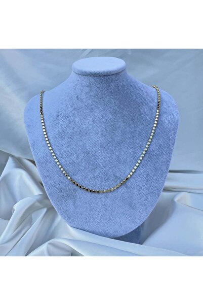 yeknova Xuping 14K Gold Renginde Ezme Pul Model Kararmaz Kadın Zincir Kolye