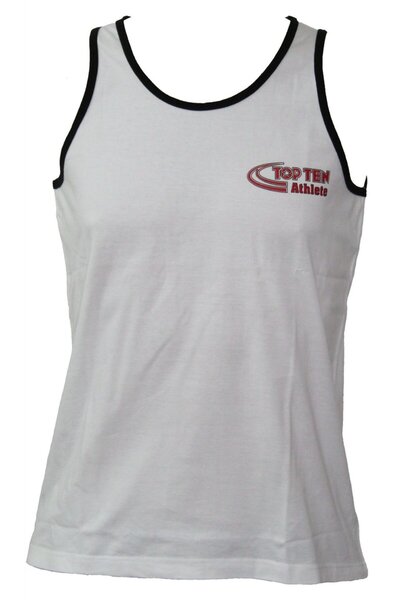 Top Ten Tricou fără mâneci „Athlete”, Top Ten, alb, XL