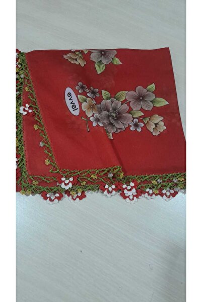 Papatyam Handmade Crochet Writing//Crochet Embroidered Yemeni/Handmade Dowry Veil/100X100/Polyester Yemeni