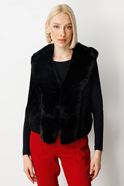 ON Vestă de pluș în relief