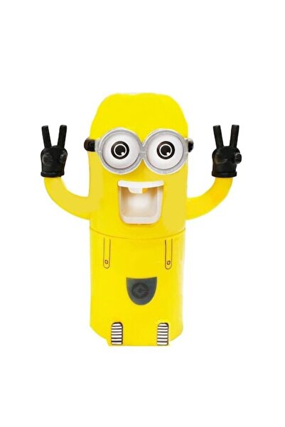 Deliny Dispenser pasta de dinti Minion Deliny®, suport pentru 2 periute, prac...