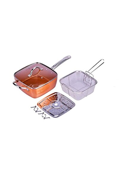 OEM Promo Set: Multifunctional Square Non-Stick Copper Pan, Migas + Rectangul...