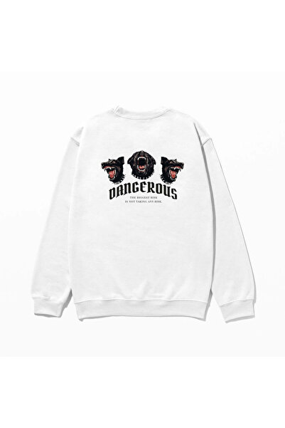 SVART WEAR Swea tricou cu imprimeu 100% bumbac supradimensionat Trendy Fancy ...