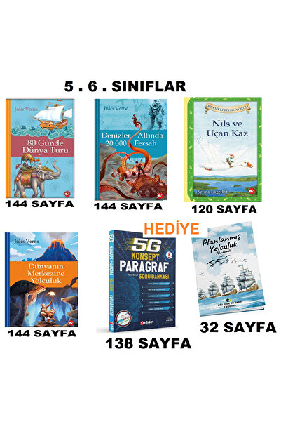 Beyaz Balina Yayınları ORTAOKUL 5. 6. SINIFLAR KLASİKLERİ OKUYORUM OKUMA SETİ ROMAN HİKAYE