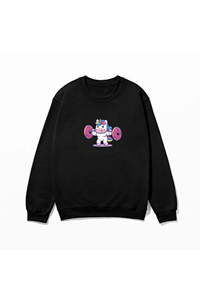 SVART WEAR Φούτερ γυμναστικής με τύπωμα 100% βαμβάκι oversized Μοντέρνο, φαντ...
