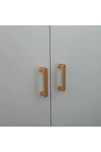 ka tasarım Solid Wood Furniture Handle, Shipped in Sets of 2, Wood Handle, Drawer Handle, 30mm Thickness