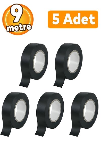 nelerbulurum 5 Adet İzole Pvc Elektrikçi Elektirik Kablo Bandı Elektrik Bandı...