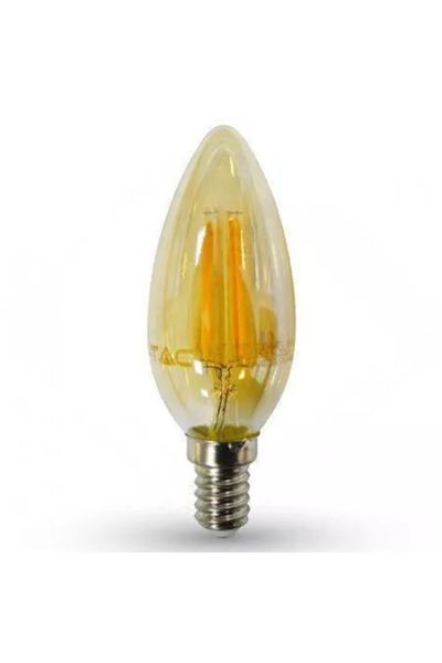 V-TAC LED bulb E14 4W 2200K with warm white filament