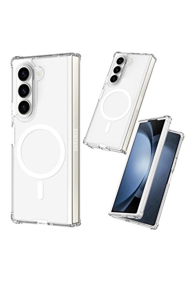 Prostyle جراب مغناطيسي شفاف لهاتف Galaxy Z Fold 6 - متوافق مع MagSafe، غطاء ن...