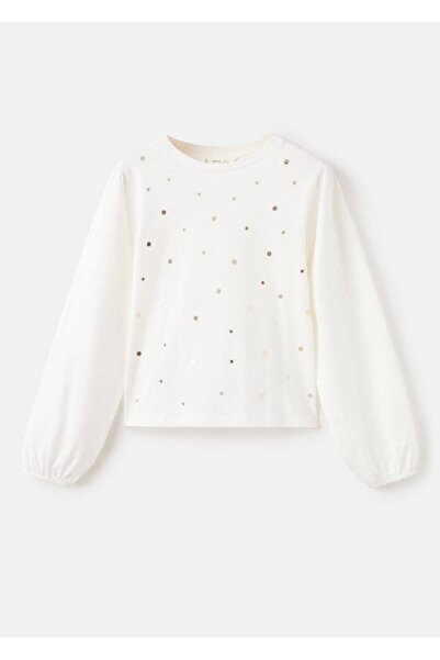 MANGO Kids Parlak koton tişört