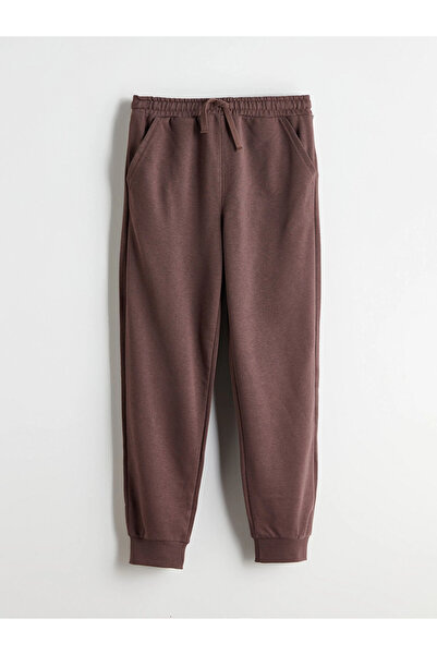 LC Waikiki Φούτερ LCW Kids καφέ ελαστική μέση για αγόρια Jogger