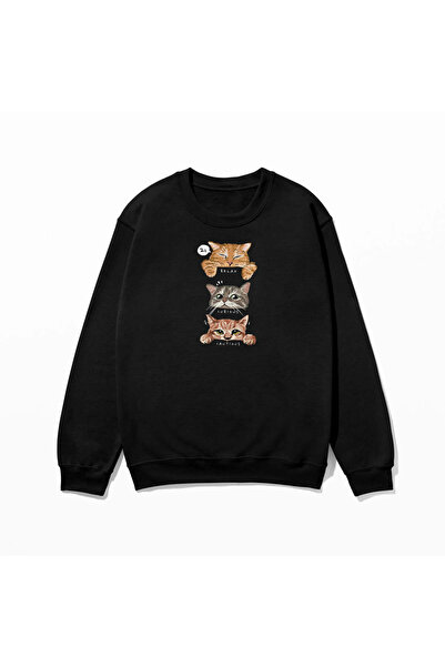 SVART WEAR Swea tricou cu imprimeu 100% bumbac supradimensionat Trendy Fancy ...