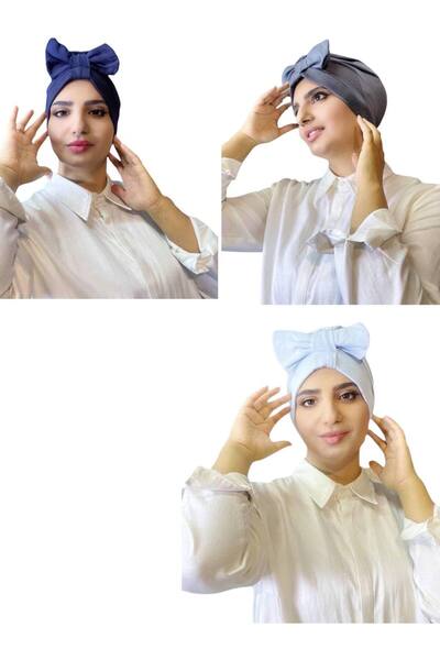 ALDAİR 3 τεμάχια εξωτερικής κουκούλας διπλής όψης με φιόγκο (φιόγκος με δυνατ...