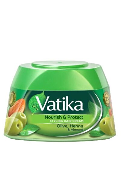 Dabur Cream Rich with Olive, Henna, and Almond for Hair Styling, Nutrition, and Protection 140ml