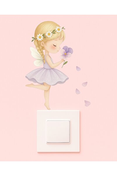 telaşe memuru Outlet Sticker - Children's Baby Room Wall Sticker - Fairy Girl...