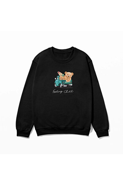 SVART WEAR Swea tricou cu imprimeu 100% bumbac supradimensionat Trendy Fancy ...