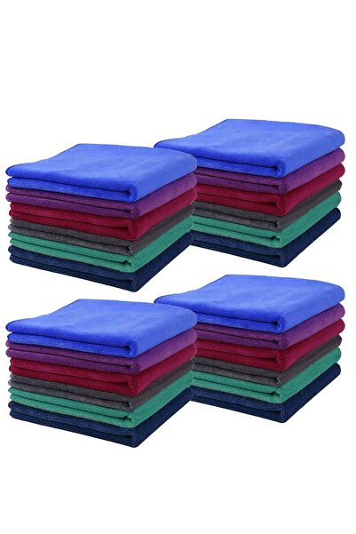 HYX 24-Piece Microfiber Cleaning Towel Set 30x30cm