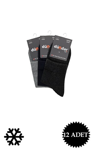Dündar Зимни 12-пакетни дамски памучни чорапи с подметка