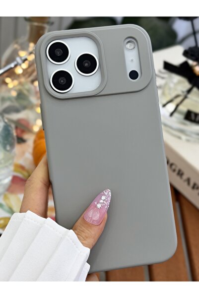 Go Aksesuar Iphone 17 Promax Uyumlu Içi Kadife Leke Tutmaz Sıvı Silikon Lansm...