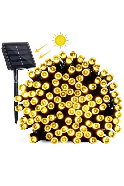 OEM Șir LED solar de Crăciun de 10 m, 100 LED-uri, telecomandă, 8 moduri, alb...